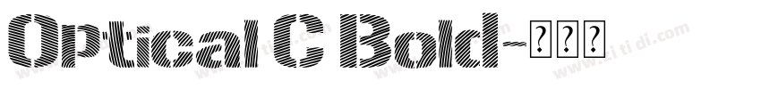 Optical C Bold字体转换